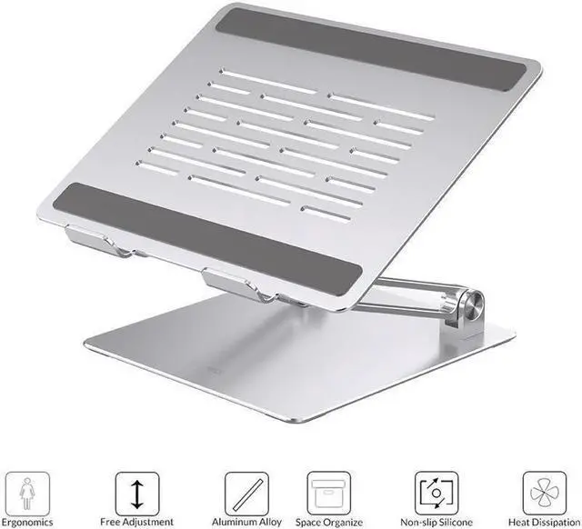Main image of BONAEVER Portable Laptop Riser Aluminum Adjustable Laptop Stand Ergonomic Computer Notebook Stand andolder with Heat Vent for MacBook Air Pro Dell XPS HP Up To 17''