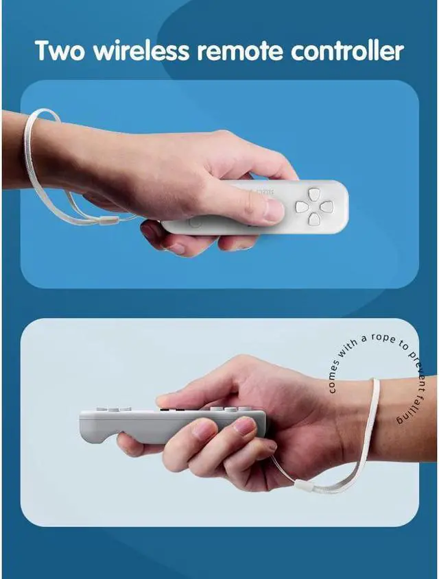 Alt view image 7 of 7 - BONAEVER Y2 FIT Interactive Motion Sensing Wireless Game Console Built-in 830 NES Games Mini High-definition Doubles Game Console