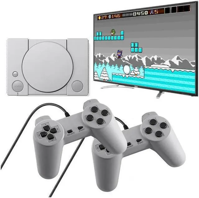 Alt view image 2 of 7 - Mini Handheld Retro Video Game Console 8 Bit Portable Dual Players AV Output Family TV Video Game 620 Games For PS1 FC