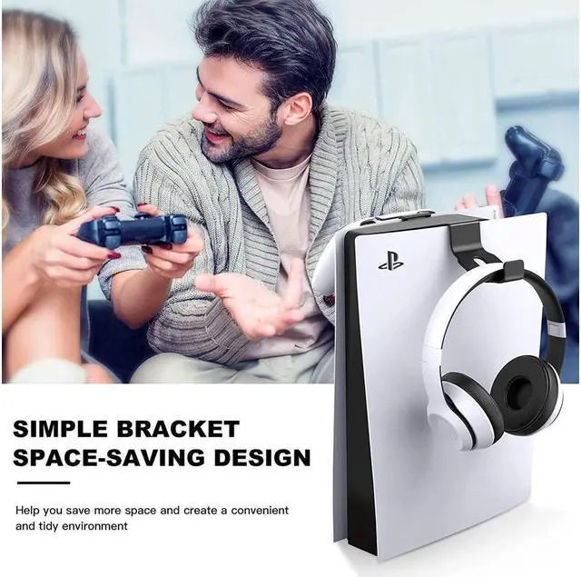 Alt view image 3 of 7 - BONAEVER Headphone Stand for PS5/XBOX/XS Headset Controller Stand Makes Game Accessories Easy to Standore (2 Pack Black)