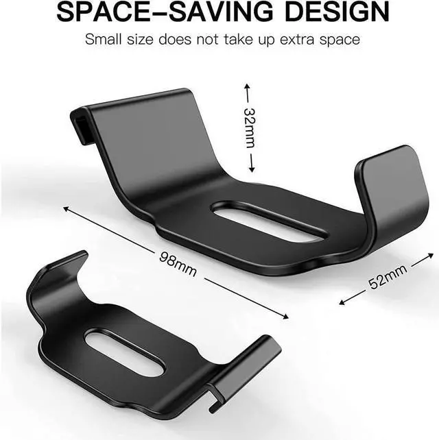 Alt view image 6 of 7 - BONAEVER Headphone Stand for PS5/XBOX/XS Headset Controller Stand Makes Game Accessories Easy to Standore (2 Pack Black)