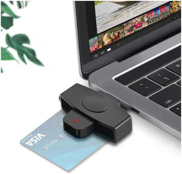 Alt view image 4 of 7 - BONAEVER Type C CAC Card Reader Military USB C Common Access CAC Smart Card Reader Credit Card Reader/CAC Chip Card Reader For Android Phones MacBook Pro iMac