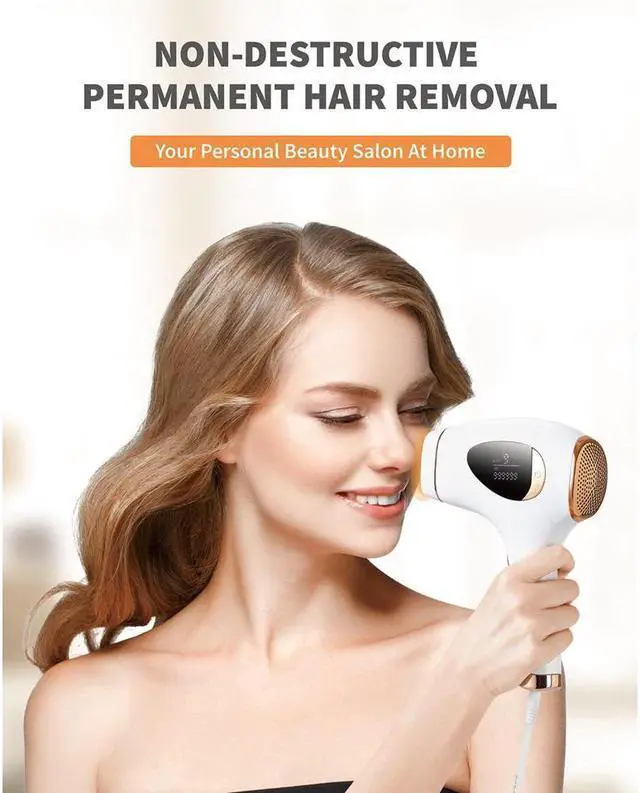 Alt view image 7 of 7 - BONAEVER Home Laser Hair Removal for Women Permanent Painless IPL Hair Removal Device Hair Remover with 9 Energy Levels 2 Flash Modes 999999 Flashes for Armpits