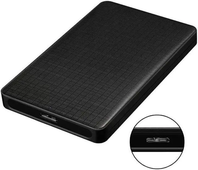 Alt view image 4 of 7 - 2.5 Inch Hard Drive Case, USB 3.0 External Hard Drive Enclosure Enclosure SATA I II III HDD SSD 9.5mm and 7mm [UASP Support] Tool Free Black