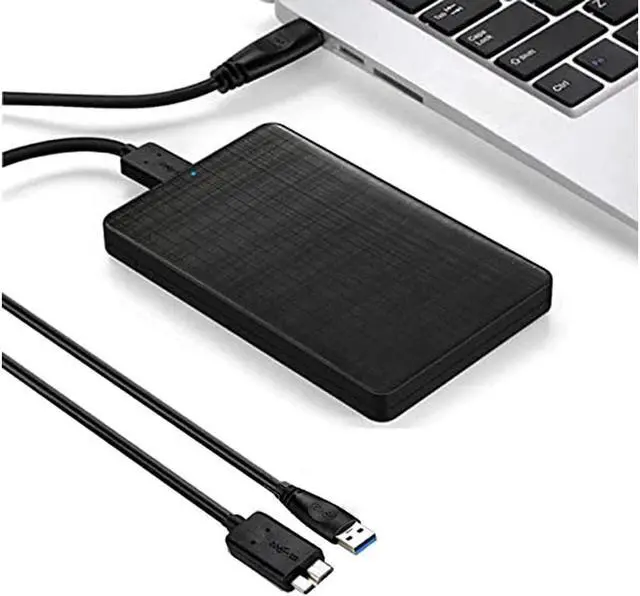 Alt view image 5 of 7 - 2.5 Inch Hard Drive Case, USB 3.0 External Hard Drive Enclosure Enclosure SATA I II III HDD SSD 9.5mm and 7mm [UASP Support] Tool Free Black