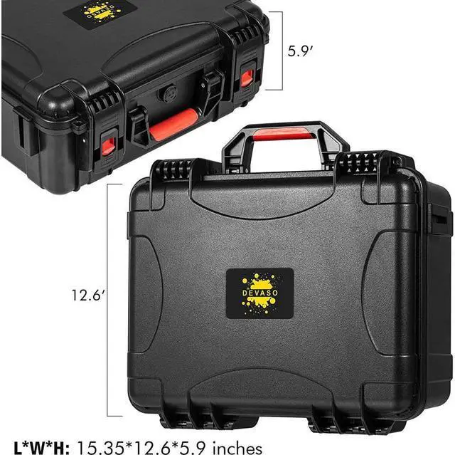 Alt view image 7 of 7 - BONAEVER Carrying Case for Steam Deck Hard Professional Waterproof Steam Deck Carrying Case for Steam Deck Controllers Foldable Keyboard & Other Accessories