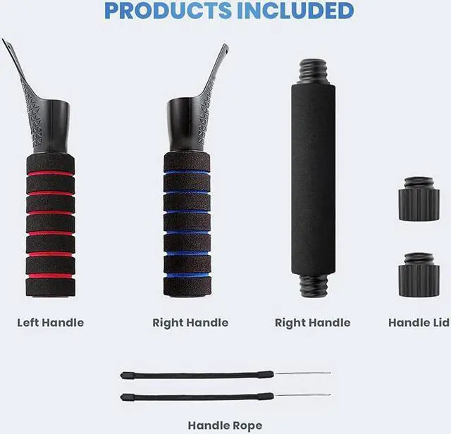 Alt view image 7 of 7 - BONAEVER VR Game Handle Accessories for Que Stand 2 Controllers Dual Handles Extension Grips for Playing Beat Saber Gorilla Tag GamesVR Golf Club Attachment