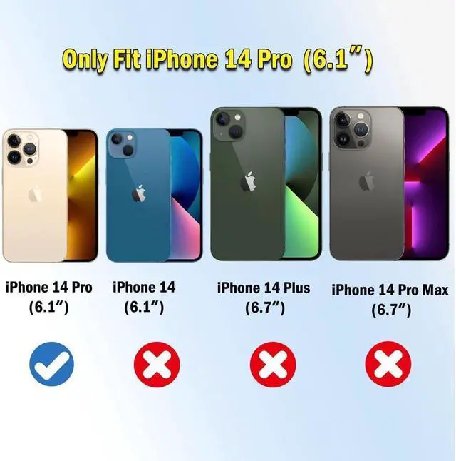 Alt view image 2 of 7 - BONAEVER [3+3 Pack] iPhone 14 Pro 6.1 Inch Screen Protector with Camera Lens Protector 9H Shatterproof Tempered Glass Film with Easy In Standallation Frame