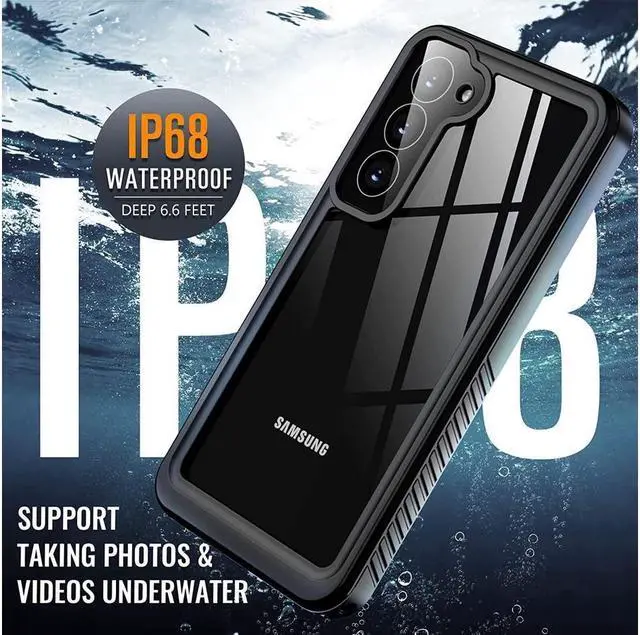 Alt view image 3 of 7 - BONAEVER for Samsung Galaxy S23 Case Waterproof Galaxy S23 Case with Built-in Screen Protector [Support Fingerprint Unlock] Rugged S23 Phone Cover