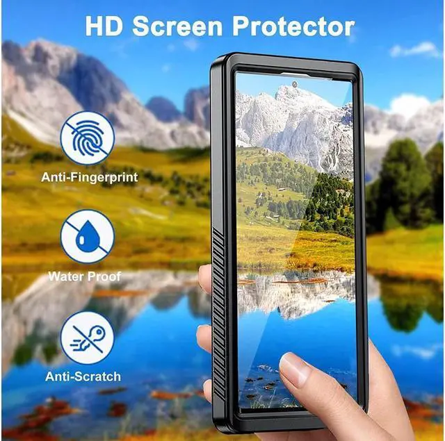 Alt view image 6 of 7 - BONAEVER For Samsung Galaxy S23 Plus Case Waterproof with Built-in Screen Protector Full Sealed Under-Water Shockproof Waterproof Protective Cover for Galaxy S23+ 5G