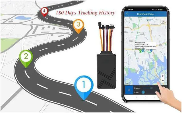 Alt view image 5 of 7 - BONAEVER 4G Wired Car GPS Tracker for Vehicle Hidden Real-Time Hardwired Car Tracking Device Remote Engine Kill Switch for Truck Trailer Motorcycle Location Locator