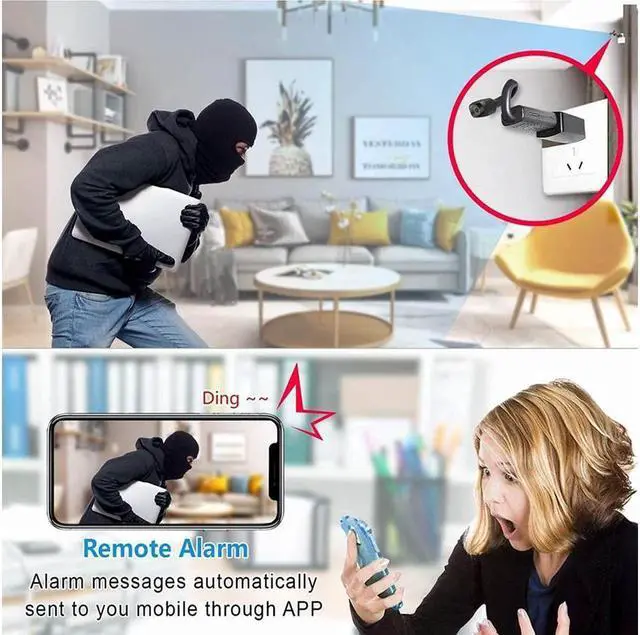 Alt view image 2 of 7 - BONAEVER Spy Camera Hidden Camera Detector - 1080P WiFi Camera for Home Office Security Indoor Surveillance Camera with Motion Detection Night Vision