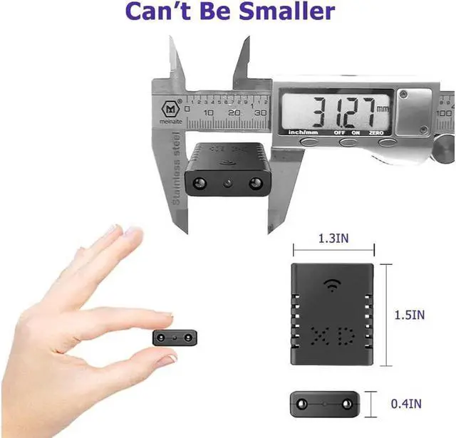 Alt view image 2 of 7 - BONAEVER 1080P WiFi Camera Motion Sound Detector Portable Small Camera HD Home Security Camera Infrared Indoor Outdoor Camera APP Remote Monitoring Camera