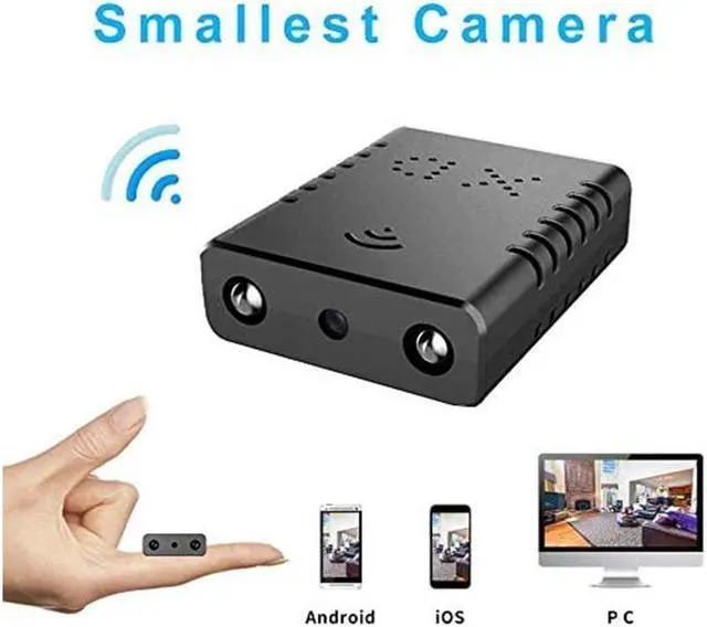 Alt view image 2 of 7 - BONAEVER Smalle Stand WiFi Spy Hidden Camera Mini Wireless Camera HD Indoor Home Smalle Stand Spy Nanny Cam Security Cameras with Motion Detector/Night Vision/Cloud Storage