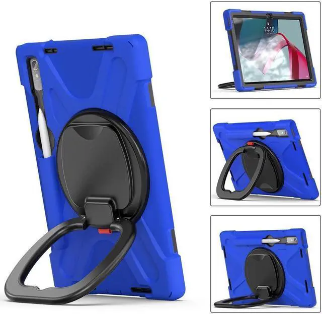 Alt view image 2 of 7 - BONAEVER For Lenovo Tab P11 Pro 11.2 inch 2nd Generation 2022 Case TB-132FU TB-138FC Rugged Shockproof Cover with Hand Strap Shoulder Strap