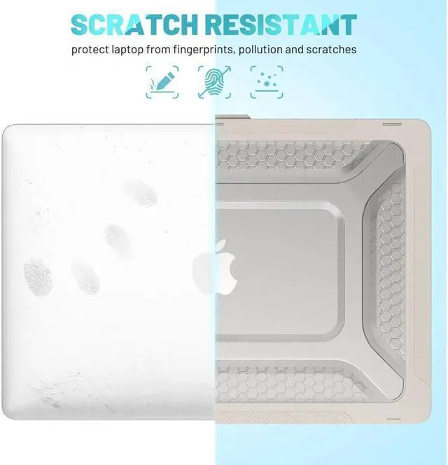 Alt view image 4 of 7 - BONAEVER For Macbook Pro 16 Inch Case 2023 2021 2022 A2780 A2485 M2 M1 Pro/Max & Retina & Touch ID Plastic Hard Shell Case with Stand Keyboard Skin