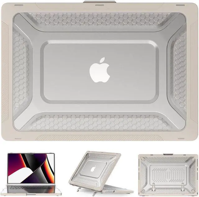 Alt view image 7 of 7 - BONAEVER For Macbook Pro 16 Inch Case 2023 2021 2022 A2780 A2485 M2 M1 Pro/Max & Retina & Touch ID Plastic Hard Shell Case with Stand Keyboard Skin