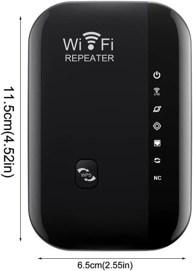 Alt view image 6 of 6 - BONAEVER WiFi Repeater 300Mbps WiFi Extender 2.4GHz WiFi Amplifier with Repetidor/Ap Mode WPS Function WiFi Network Signal Amplifier with Ethernet Port