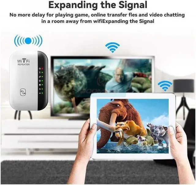 Alt view image 4 of 7 - WiFi Extender, WiFi Booster, Covers Up to 3000 Sq.ft, Internet Booster with Ethernet Port,Wifiblast ,Access Point,WiFi Extenders Signal Booster for Home
