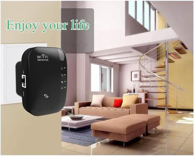 Alt view image 5 of 7 - BONAEVER WiFi Bla Stand Wireless Repeater WiFi Wireless Repeater Wi-Fi Range Extender 300mbps 2.4Ghz WiFibla Stand Amplifier WiFi Boo Standers