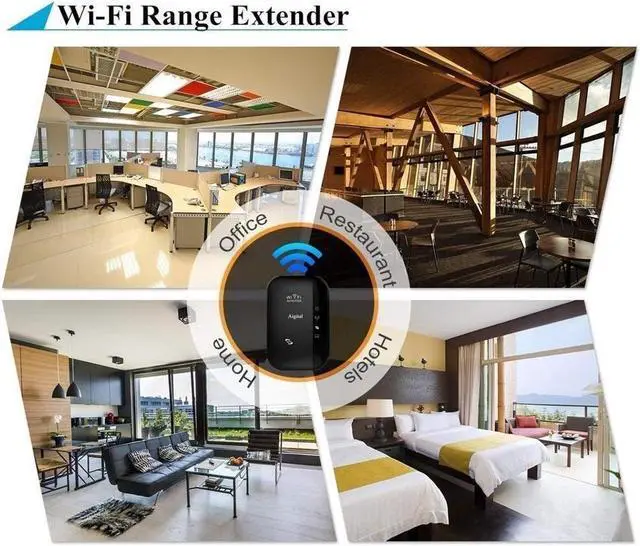 Alt view image 4 of 7 - BONAEVER WiFi Bla Stand Wireless Repeater WiFi Wireless Repeater Wi-Fi Range Extender 300mbps 2.4Ghz WiFibla Stand Amplifier WiFi Boo Standers