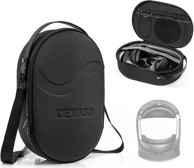 Main image of BONAEVER Carrying Case for Meta Quest Pro Deluxe Strong Protective Travel Case for Meta Quest Pro VR Headset and Accessories Large Capacity with Adjustable Shoulder Strap for Travel and Home Storage