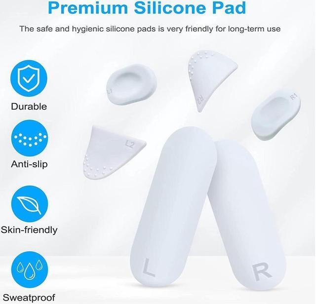 Alt view image 4 of 7 - BONAEVER Silicone Controller Pad for PSVR24 in 1 Accessories Kit for PS VR2 Controller with Anti-Slip Handle Cover Grip Protection