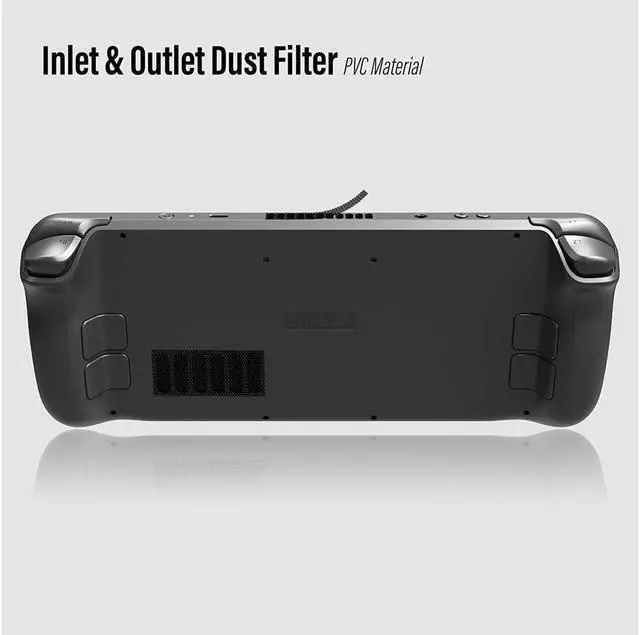 Alt view image 7 of 7 - BONAEVER 7 in 1 Accessories Bundle for Valve Steam Deck 2 Glass Screen Protector 1 Dock Stand 4 Thumb Grip 1 Du Stand Filter Kit 6 Button Skin 1 Protective Cover TPU Clear Case