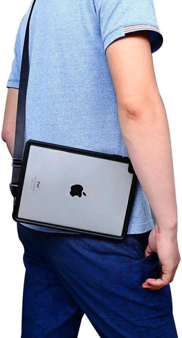 Alt view image 6 of 6 - BONAEVER For iPad 9.7 inch 2017 2018 Waterproof Case IP68 Waterproof 360 Degree Protective Ultra Slim Thin Du Stand / Snow Proof with Shoulder Strap Shockproof Cover for Apple iPad 5th 6th Generation
