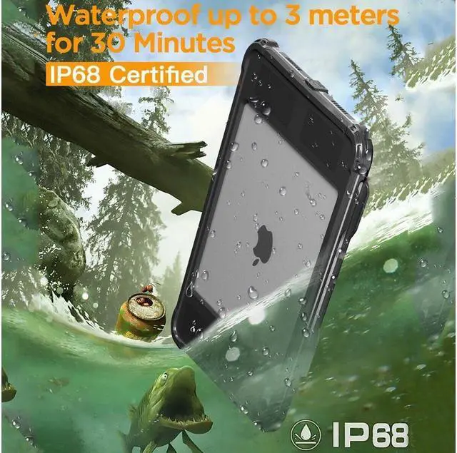 Alt view image 2 of 7 - BONAEVER For iPad (A16) 11th Generation 11 Inch 2025 / iPad 10th Generation 10.9 inch 2022 Waterproof Case Full-Body Shockproof Protective Cover with Screen Protector Pen Holder Stand Shoulder Strap