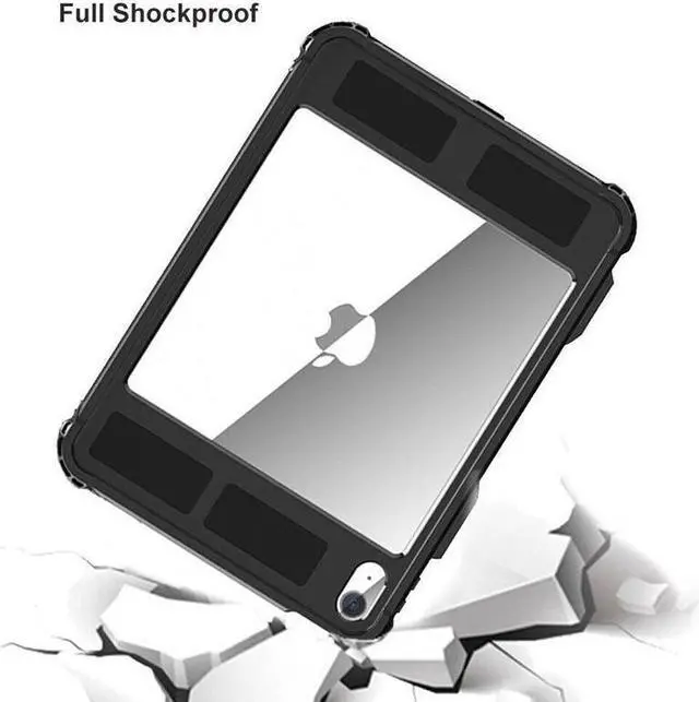 Alt view image 5 of 7 - BONAEVER For iPad (A16) 11th Generation 11 Inch 2025 / iPad 10th Generation 10.9 inch 2022 Waterproof Case Full-Body Shockproof Protective Cover with Screen Protector Pen Holder Stand Shoulder Strap