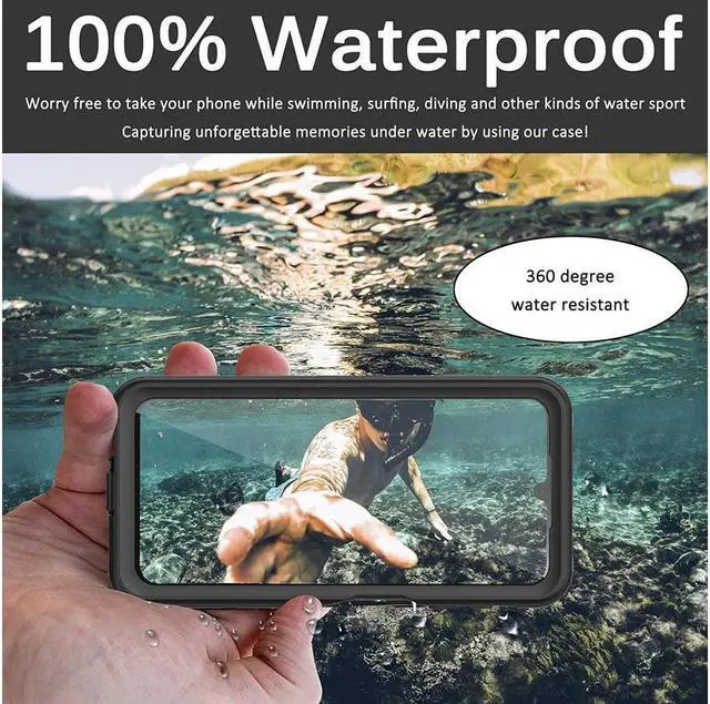 Alt view image 2 of 7 - BONAEVER For Samsung Galaxy A54 5G Case Waterproof with Built-in Screen Protector [IP68 Underwater] Anti-Scratched Rugged Cover [360° Shockproof] Case for Samsung Galaxy A54 5G 6.4"