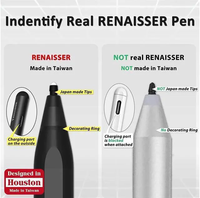 Alt view image 6 of 7 - BONAEVER Stylus Pen for Surface USB C Charging 4096 Pressure Sensitivity Stylus For Microsoft Surface Pro 9 / Pro 8/7/6/5/4/Go/X/Book/ studio/Laptop 5/4/3/2/1/HP/ASUS/DELL Magnetic Attachment