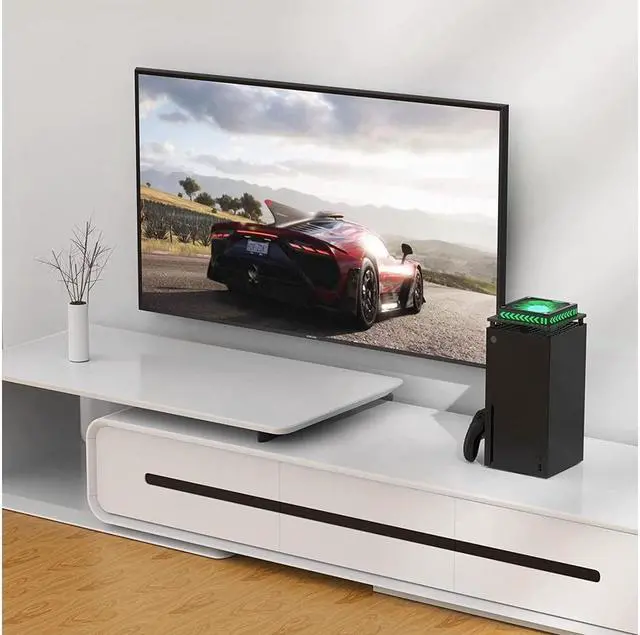 Alt view image 7 of 7 - BONAEVER Upgraded RGB Cooling Fan for Xbox Series X with Dust Filter Top Fan Cooling Systerm with LED Lights Independent Touch Switch Low Noise Cooling Fan for Xbox Series X