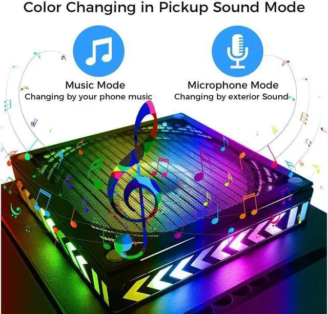 Alt view image 6 of 7 - BONAEVER Cooling Fan Compatible with Xbox Series X - Fan Cooler Systerm for Xbox Series X with 400+ RGB Light Effects Du Stand-proof Low Noise Top Fan APP Remote Control for Series X Accessories