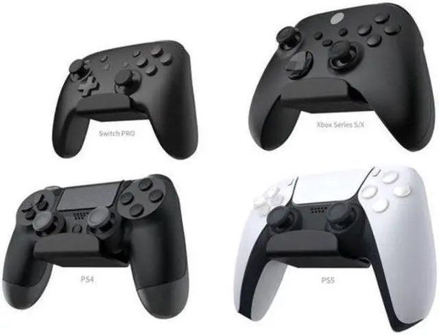 Alt view image 4 of 5 - BONAEVER 2 Pcs Wall Hanging Bracket Game Handle Controller Headset Hook Hanger