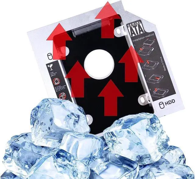 Alt view image 6 of 7 - BONAEVER SATA 2nd SSD HDD Hard Drive Caddy Tray Universal 9.5mm 2.5'' SSD HDD Hard Drive Caddy Adapter Tray Enclosures SATA-III Laptop Hard Disk Holder for CD/DVD-ROM Optical SuperDriveTray