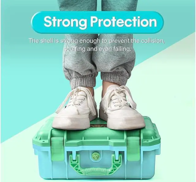Alt view image 4 of 7 - BONAEVER Carrying Case for Nintendo Switch Travel Case Professional Deluxe Waterproof Case Soft Lining Hard Case for Nintendo Switch OLED Model Console Pro Controller & Accessories
