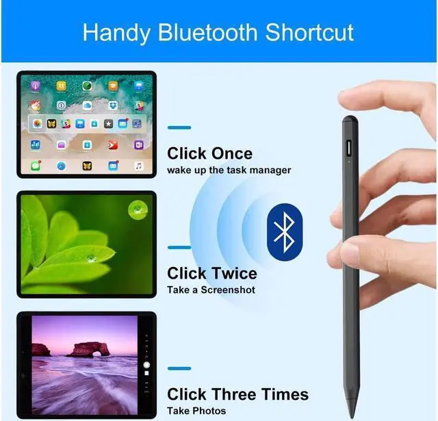 Alt view image 6 of 7 - BONAEVER Stylus Pen for iPad 9th&10th Gen ipad pencil with Palm RejectionApple Pencil for (2018-2023) iPad Pro 11/12.9 iPad 8th/7th Gen iPad Air 5th/4th Gen iPad Mini 6th/5th -for Painting Sketching