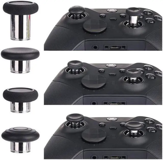 Alt view image 3 of 6 - BONAEVER Xbox One Elite Series 2 Controller Accessories Metal Thumb Sticks Replacement Mod Swap Joy Sticks Paddles D-Pads Adju Standment Tool