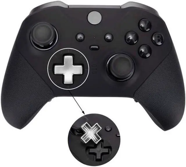 Alt view image 4 of 6 - BONAEVER Xbox One Elite Series 2 Controller Accessories Metal Thumb Sticks Replacement Mod Swap Joy Sticks Paddles D-Pads Adju Standment Tool