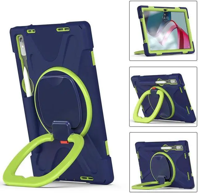 Alt view image 2 of 7 - BONAEVER For Lenovo Tab P11 Pro 11.2 inch 2nd Generation 2022 Case TB-132FU TB-138FC Rugged Shockproof Cover with Hand Strap Shoulder Strap