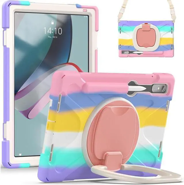 Main image of BONAEVER For Lenovo Tab P11 Pro 11.2 inch 2nd Generation 2022 Case TB-132FU TB-138FC Rugged Shockproof Cover with Hand Strap Shoulder Strap