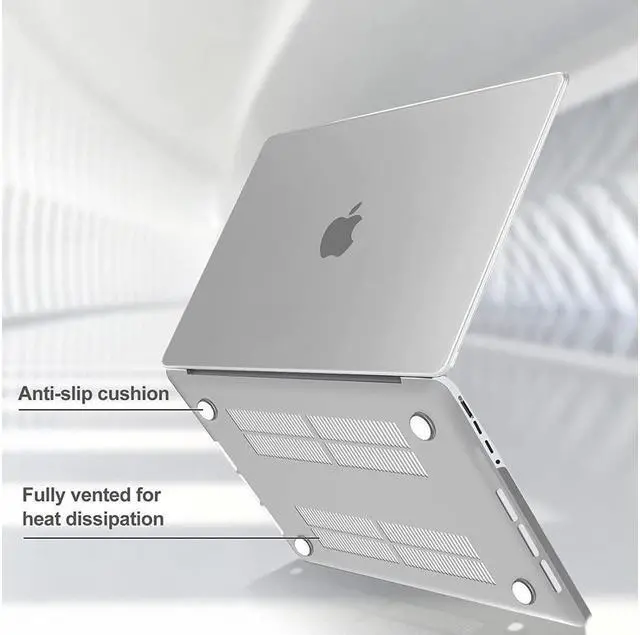 Alt view image 3 of 7 - BONAEVER For Macbook Pro 14 inch Case 2023 2022 2021 Release M2 A2779 A2442 M1 Pro/Max Chip with Touch ID Hard Case Shell Cover Keyboard Skin Cover