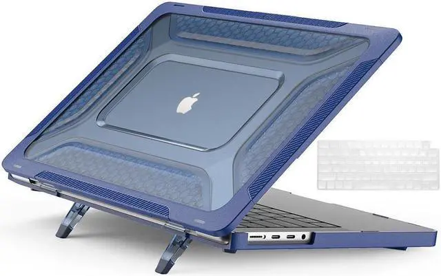 Main image of BONAEVER For Macbook Pro 14 inch Case 2023 2022 2021 M2 A2779 A2442 M1 Pro/Max Chip with Touch ID Hard Shell Protective Cover with Stand Keyboard Skin
