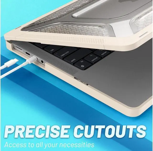 Alt view image 7 of 7 - BONAEVER For Macbook Pro 14 inch Case 2023 2022 2021 M2 A2779 A2442 M1 Pro/Max Chip with Touch ID Hard Shell Protective Cover with Stand Keyboard Skin