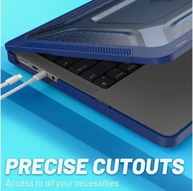 Alt view image 7 of 7 - BONAEVER For Macbook Pro 14 inch Case 2023 2022 2021 M2 A2779 A2442 M1 Pro/Max Chip with Touch ID Hard Shell Protective Cover with Stand Keyboard Skin