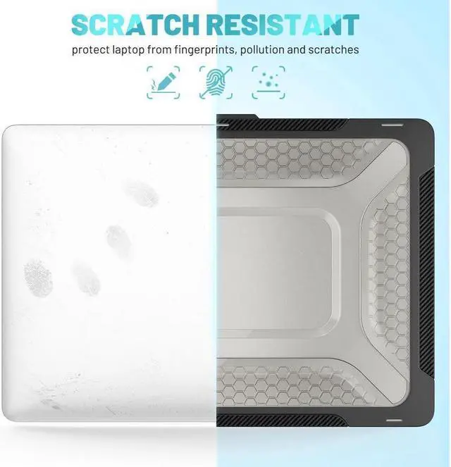 Alt view image 6 of 7 - BONAEVER For Macbook Pro 14 inch Case 2023 2022 2021 M2 A2779 A2442 M1 Pro/Max Chip with Touch ID Hard Shell Protective Cover with Stand Keyboard Skin