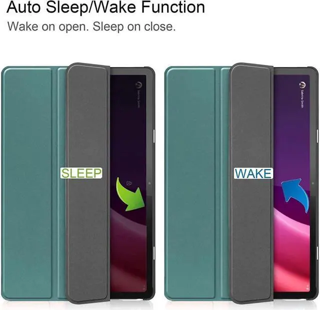 Alt view image 2 of 7 - BONAEVER Case for Lenovo Tab P11 2nd Generation 11.5 inch / Xiaoxin Pad Plus 11.5 2023 Tri fold Slim Hard Protective Cover with Stand Stylus Pen