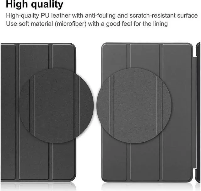 Alt view image 6 of 7 - BONAEVER Case for Lenovo Tab P11 2nd Generation 11.5 inch / Xiaoxin Pad Plus 11.5 2023 Tri fold Slim Hard Protective Cover with Stand Stylus Pen